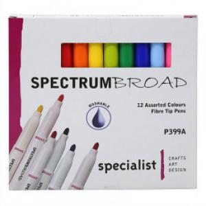 Image of Spectrum Broad Pen Pk12 Asrtd Colours