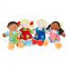 The photograph shows a set of colorful school stationery child puppets, with four puppets included in the pack. Each puppet has a unique design and is made of high-quality materials. The puppets are perfect for childrens imaginative play, and the vibrant colors will definitely catch their attention.