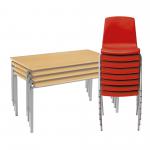 Cm 4 Cb Bch Tables 8 Red Chairs 3-4yr