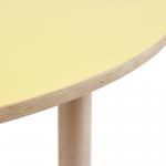 Pastel Round Table Yellow H460
