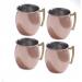 This image showcases a set of 4 copper fairy cups, each adorned with delicate designs and intricate details. The cups are filled with school stationery items such as pencils, pens, and rulers, creating a beautiful and whimsical display. The warm tones of the cups add a touch of magic to any desk or workspace.
