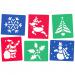 Washable Christmas Stencil (set Of 6)