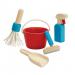 This School Stationery Cleaning Set features essential tools for keeping your desk and supplies neat and tidy. It includes a dustpan with brush, a sponge, and a spray bottle, all in vibrant colors. Perfect for maintaining a clean and organized workspace.