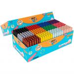 A colorful picture showcasing a variety of school stationery from Bic Kids Visa Colour Felttips Broad P288. The image features bright and vibrant felt tip markers in different shades, perfect for creating colorful artwork or taking notes.