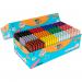 A colorful picture showcasing a variety of school stationery from Bic Kids Visa Colour Felttips Broad P288. The image features bright and vibrant felt tip markers in different shades, perfect for creating colorful artwork or taking notes.