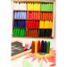 This photograph features a diverse selection of school stationery, including both chalk and crayons. The pack contains a total of 288 pieces, making it a comprehensive and versatile set for any classroom. The vibrant colors and variety of writing tools make this combo pack ideal for any art project or lesson.
