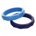 This photograph features a set of school stationery bangles, packed in a set of 2. The bangles are brightly colored and adorned with various school-themed designs such as pencils, rulers, and notebooks. They are displayed on a white background, creating a clean and modern look. Perfect for adding a touch of whimsy to any outfit.
