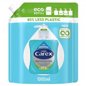 Click to view product details and reviews for Carex Hand Wash Pouch 3 X 1000ml.