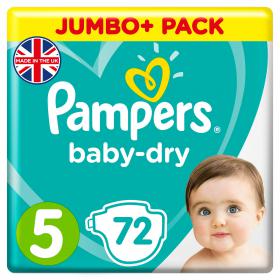 Pampers Baby Dry S5 72 Pack