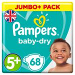 Pampers Baby Dry S5 Plus 68 Pack