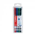 Stabilo Sensor Fineliner Pen Assorted Pack of 4