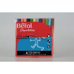 Berol Colour Broad 1.7mm Fibre Tip Pen Assorted, Pack of 24