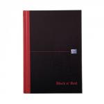 Oxford Black 39n39 Red A5 Notebook BlackRed Pack of 5
