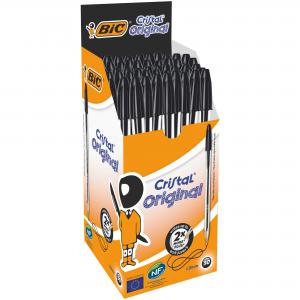 BIC Cristal BallpenMed Blk P50