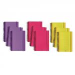 Cathedral Neon A6 Notebook Assorted Pack of 9