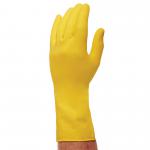 H-hold Rubber Gloves Yel Large