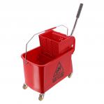 20L Speedy Bucket and Wringer Red
