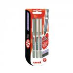 Uni-ball Eye UB-157 Rollerball Pen Assorted Pack of 3