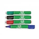Classmates Recycled Whiteboard Marker Assorted, Bullet Tip Pack of 10