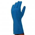 H-hold Rubber Gloves Blu Large