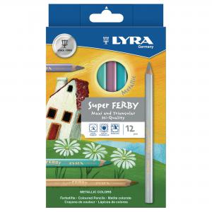 Lyra Super Ferby Metallic Pencils pk12