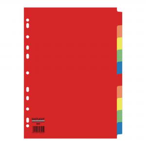 A4 Bright Dividers 10 Part
