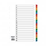 A4 Mylar Dividers 1-20