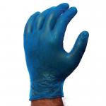 Powdered Vinyl Glove Blue Med