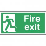Sign Fire Exit Left Self Adhesive