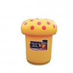 Mushroom Litter Bin Owl Graphics Orange