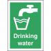 Sign Drinking Water Self Adhesive