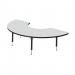 Tuftop Arc Shaped Table - Grey
