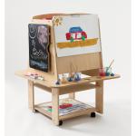 4 Sided Mobile Storage Easel