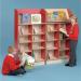Display Bookcase 1505mm Red