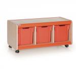 Mobile Storage Bench Cool Blue