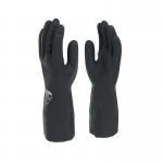 Shield Industrial Rubber Gloves Black Size 9 GI6406 HEA00066