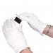 White Large Knitted Cotton Gloves (10 Pack) GI/NCME HEA00696