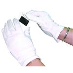 White Knitted Cotton Large Gloves (Pack of 10) GI/NCME HEA00696