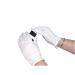 White Knitted Cotton Medium Gloves (Pack of 10) BTJ146 HEA00697