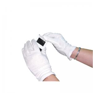 Ph Polyco White Knitted Cotton Medium Gloves Pack of 10 BTJ146