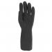 Shield 33cm Industrial Black Rubber Glove Size 8 GI64068 HEA00749