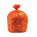 Polyco Clinical Waste Sack Rolls Alternative Treatment Heavy Duty 90L Orange (Pack of 100) AT25/M085 HEA01182