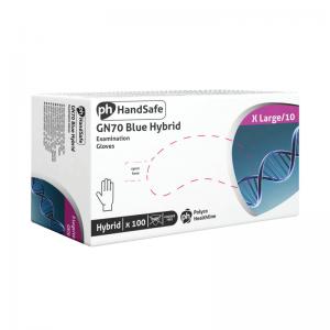 Ph Handsafe Shield VinylNitrile Mix Powder Free Gloves XLarge 100 Pack