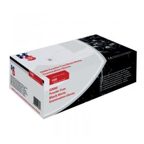 Handsafe Speciality Nitrile Gloves Medium Black (100 Pack) GL897 HEA01370