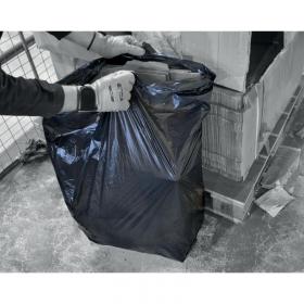 Unbranded Refuse Sacks Medium Duty 90L Black (Pack of 200) EWBAG HEA01667