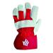 Polyco Premium Rigger Gloves Chrome Selected Leather Red (Pack of 10) LR158R