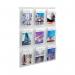 Helit Placativ Wall Display 9xA4 Pockets Clear HS812102 HEL09131