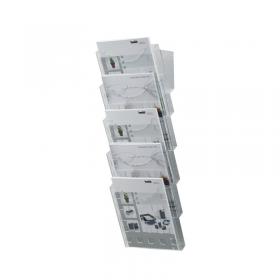 Helit 5 Pocket Literature Display Unit A4 214x150x578mm H61031 HEL60320
