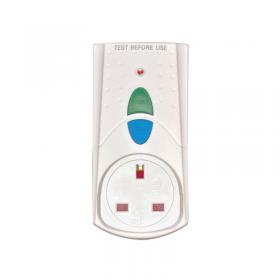 RCD Safety Plug White (Takes 3000 upto Watts and 13 Amps) PB5000 HID01579