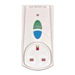 RCD Safety Plug White (Takes 3000 upto Watts and 13 Amps) PB5000 HID01579